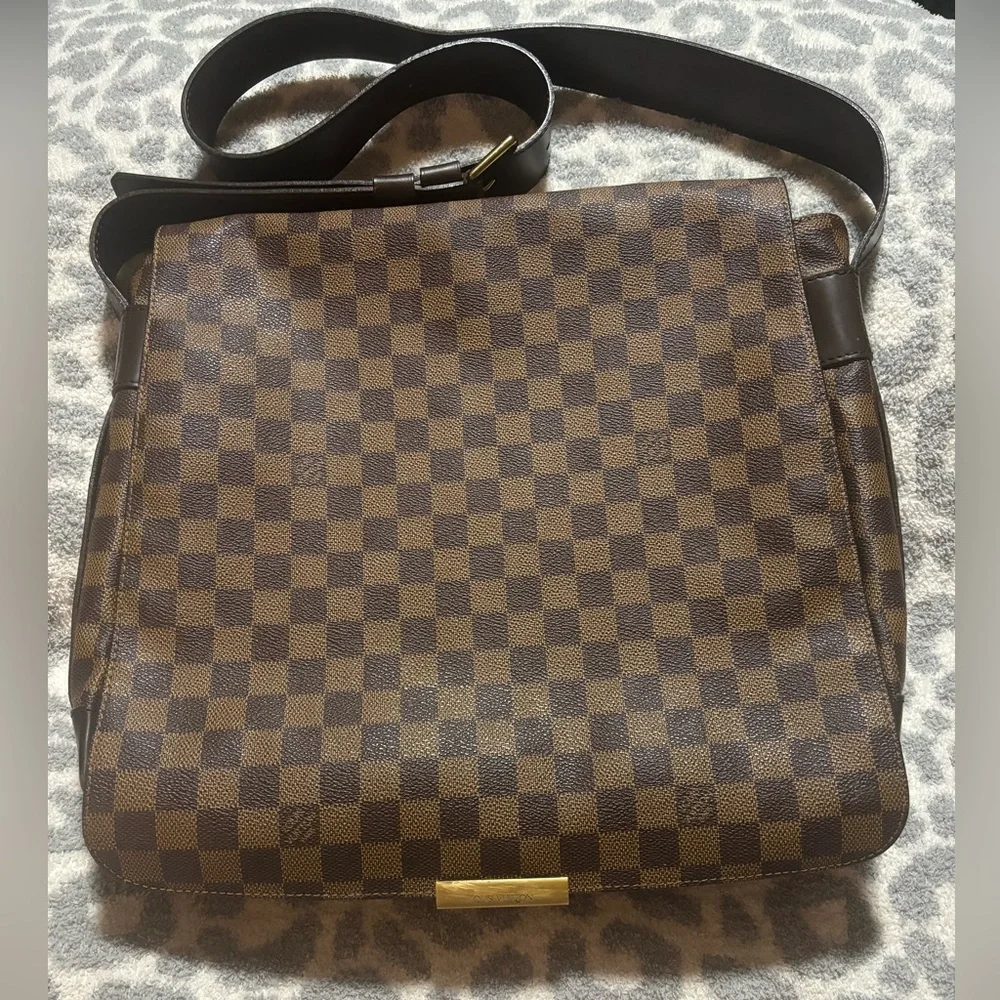 🔥🔥Unisex Louis Vuitton Brown Damier Ebene Leather Crossbody/Messenger Bag 🔥🔥